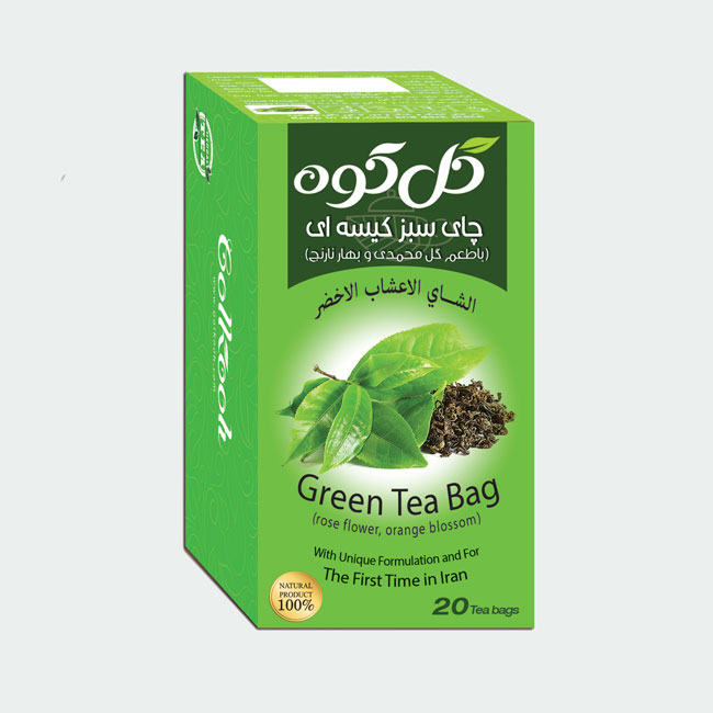 دمنوش صددرصد طبیعی چای سبز(۲۰ عددی)