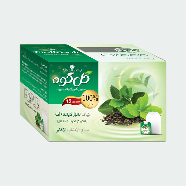 دمنوش چای سبز ( ۱۵عددی ) – ۱۰۰%طبیعی